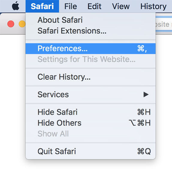 safari preferences on mac