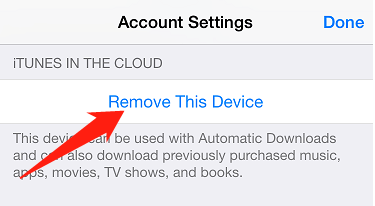 remove device from Apple ID