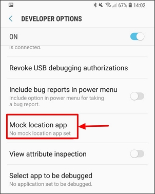 set mock location on your phone