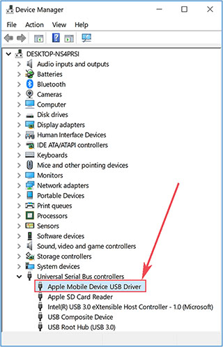 check if apple mobile device installed successfully