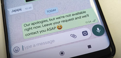 whatsapp business responses automatic