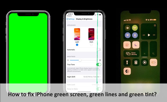 iphone green tint