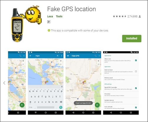 Fake GPS Location app