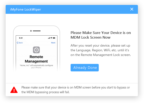 remove mdm lock