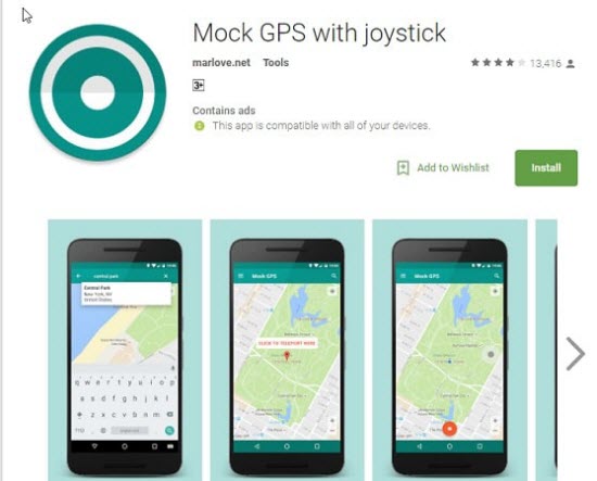 Mock GPS with Joystick