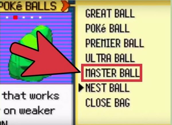 How to Use Pokémon Emerald Master Ball Cheat- Dr.Fone