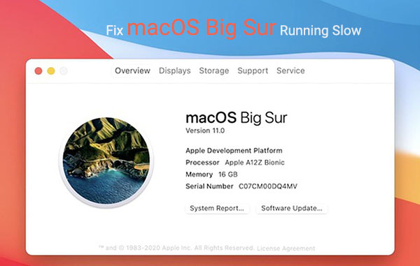 mac os big sur slow