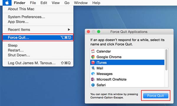 force quit app on mac