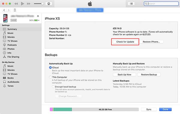 install ios 14 with itunes