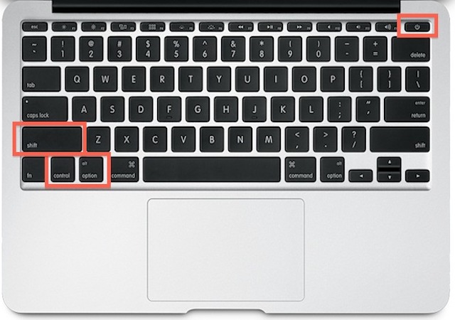 how to turn on macbook with black screen