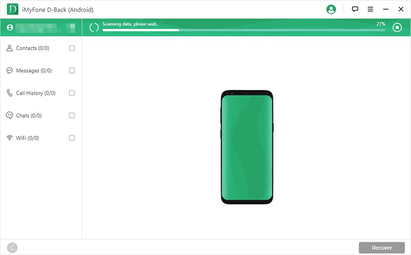iMyFone D Back scan processing