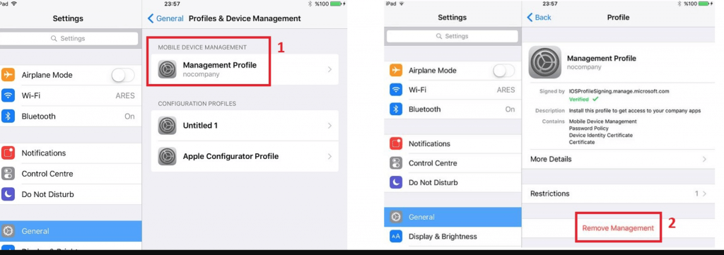 step 4 root mdm profile