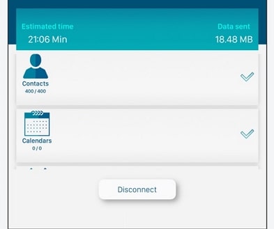 transfer calendar via Smart Transfer