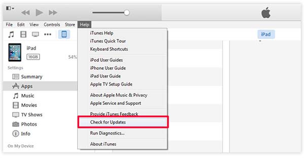 update to the latest version of itunes