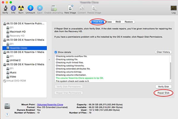 use disk utility to fix spinning wheel mac