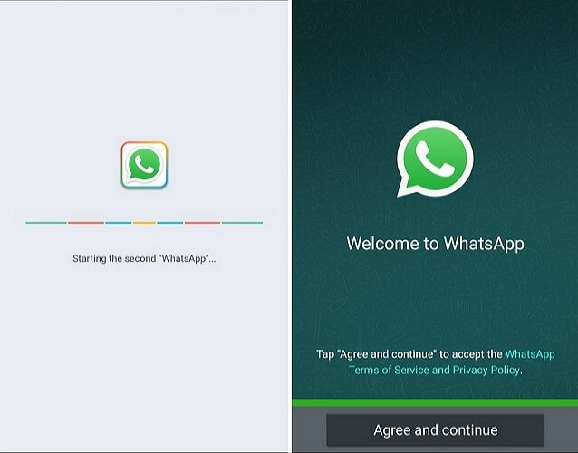 use two whatsapp accounts