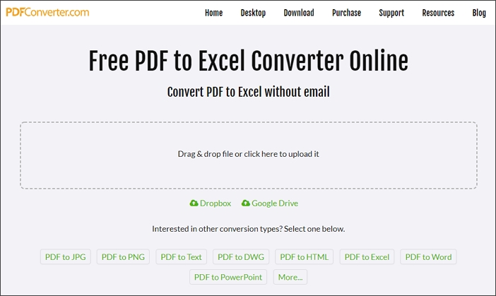 pdf to excel converter online free no email required