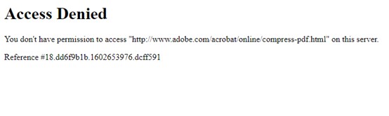 adobe online access denied