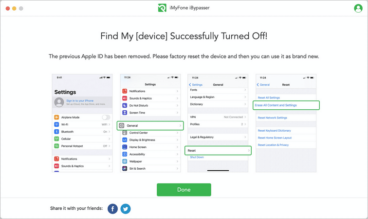 turn off fmi online