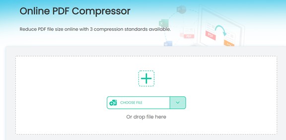 iMyfone Online PDF Compressor upload
