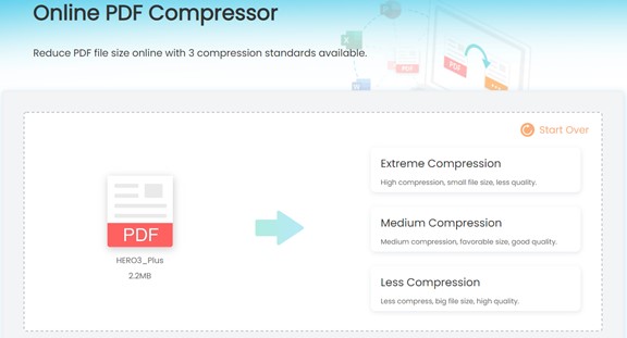 imyfone online pdf compressor compress level