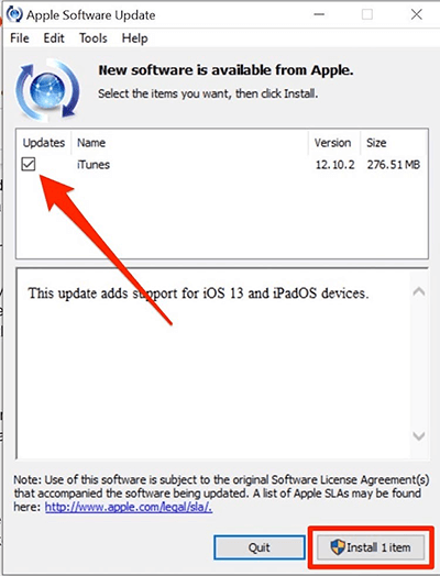 update itunes windows 10