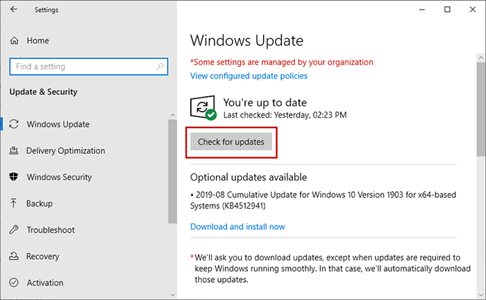 update your windows version