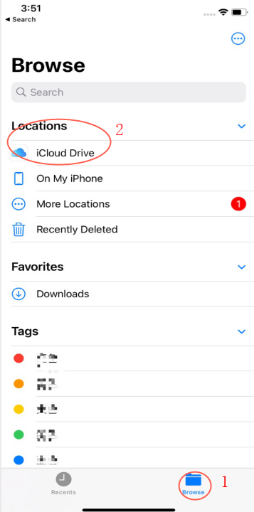 how to access iPhone files on icloud drive