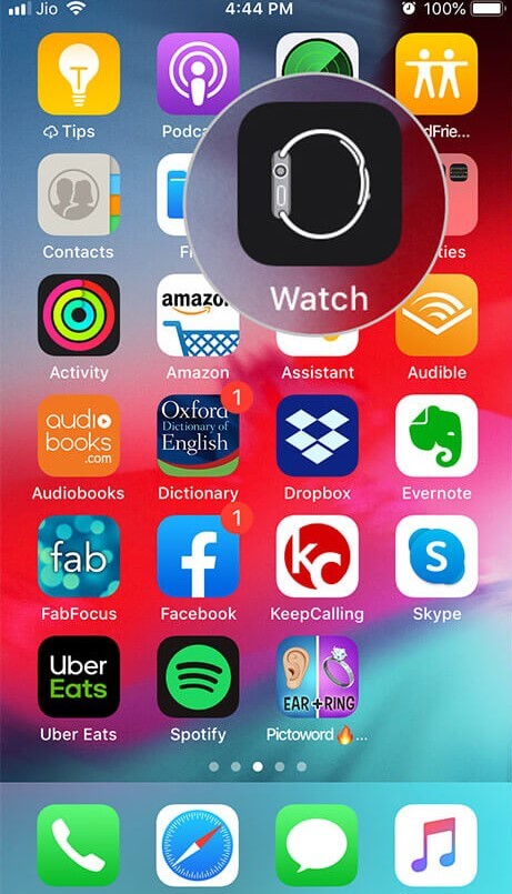 watch app on iphone