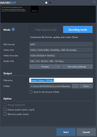 Bandicut Export1