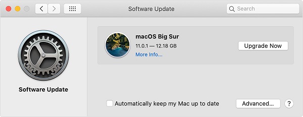 check for macos updates