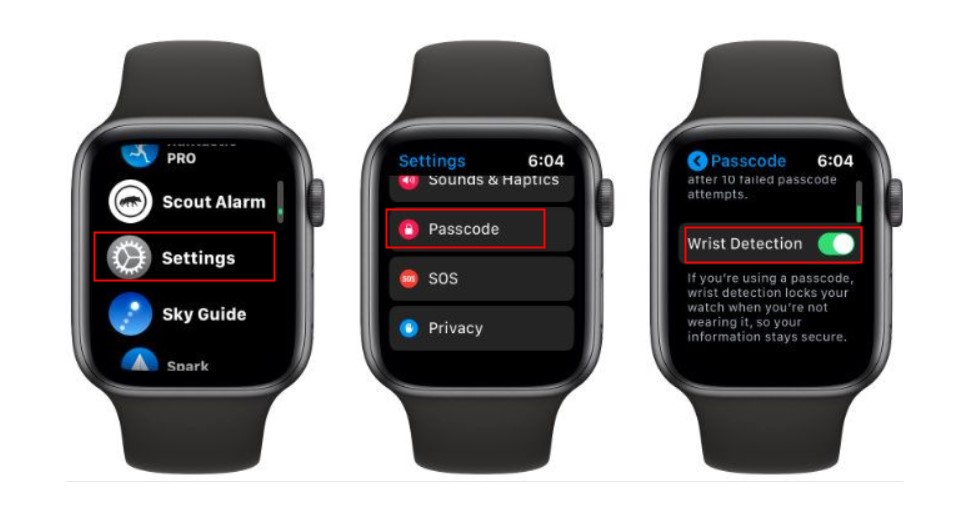 wrist detection on apple watch
