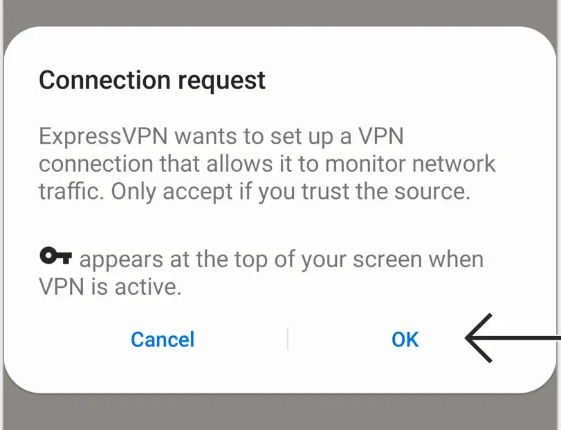 ExpressVPN Connection Request