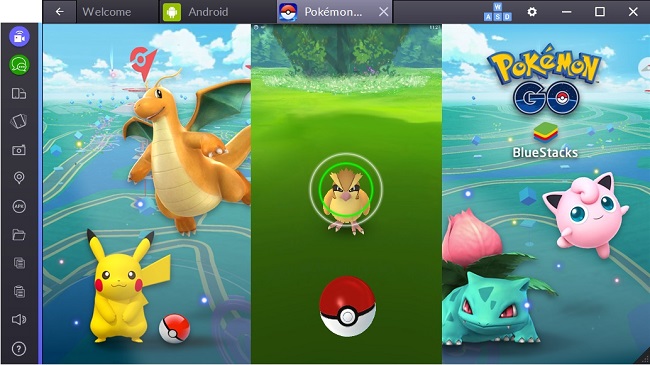 how to use bluestacks and fake gps to play pokemon go