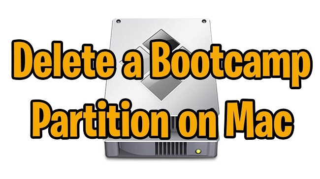 delete bootcamp partition for mac