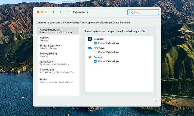 dropbox context menu removal