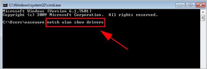 netsh wlan show drivers