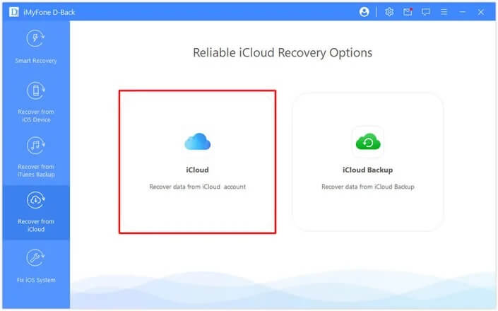 Recover from iCloud Backup