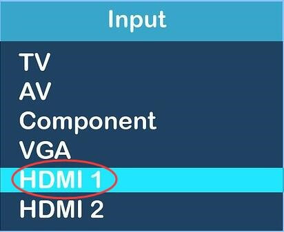 select hdml on your tv