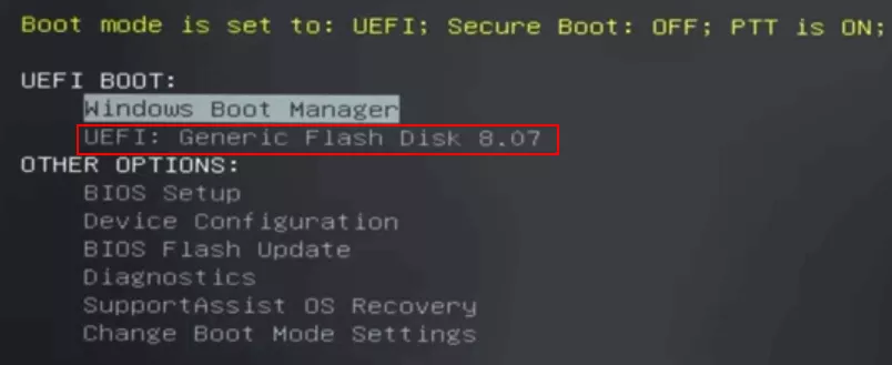 Start from U Disk