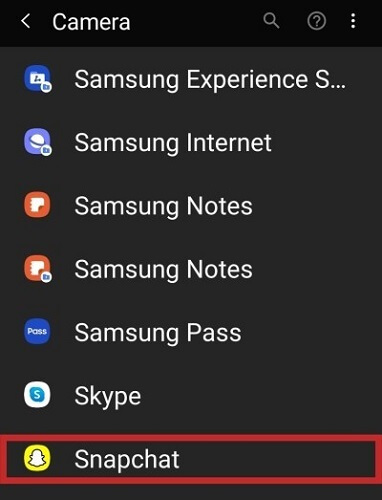 snapchat is a camera app