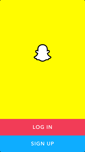 log in snapchat