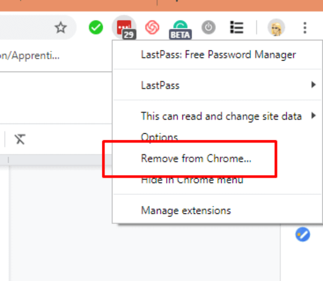 chrome lastpass icon turn yellow