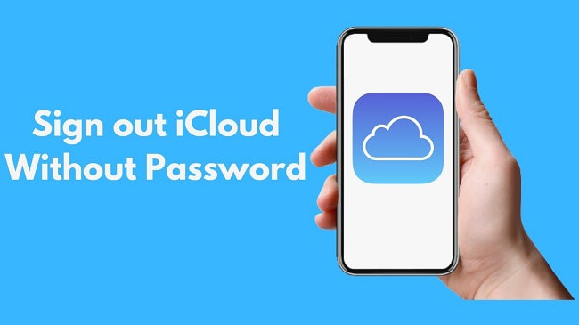 how to sign out icloud without password