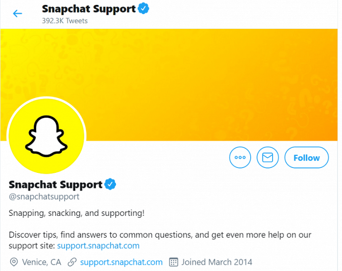 snapchat support