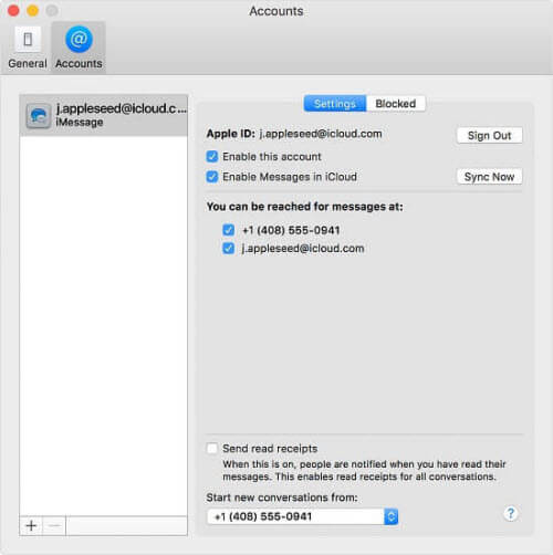 view messages in mac