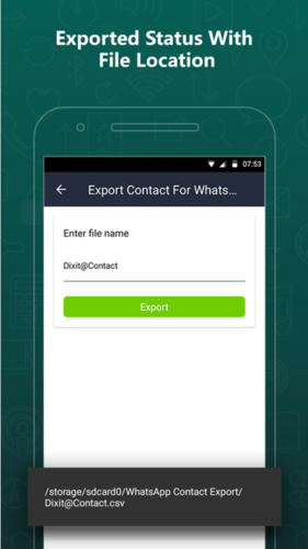 Export Contacts and Whereabouts