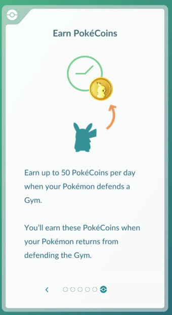 earn pokecoins by defending gyms