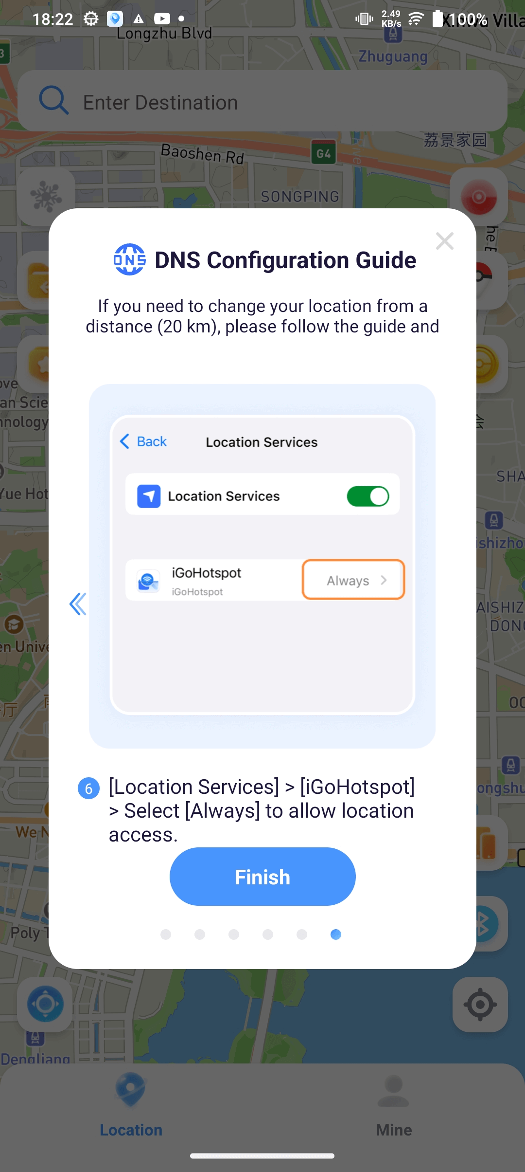 finish dns configuration