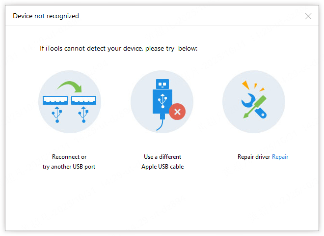 device not recognized